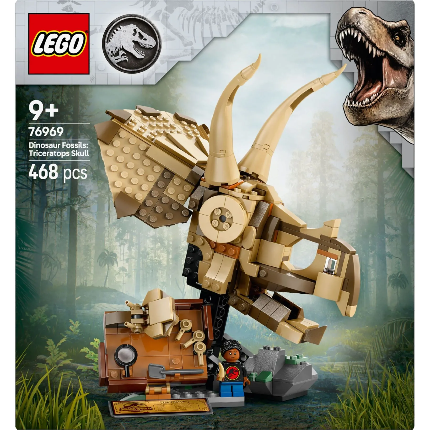 Конструктор Скам'янілості динозаврів: череп трицератопса LEGO Jurassic World