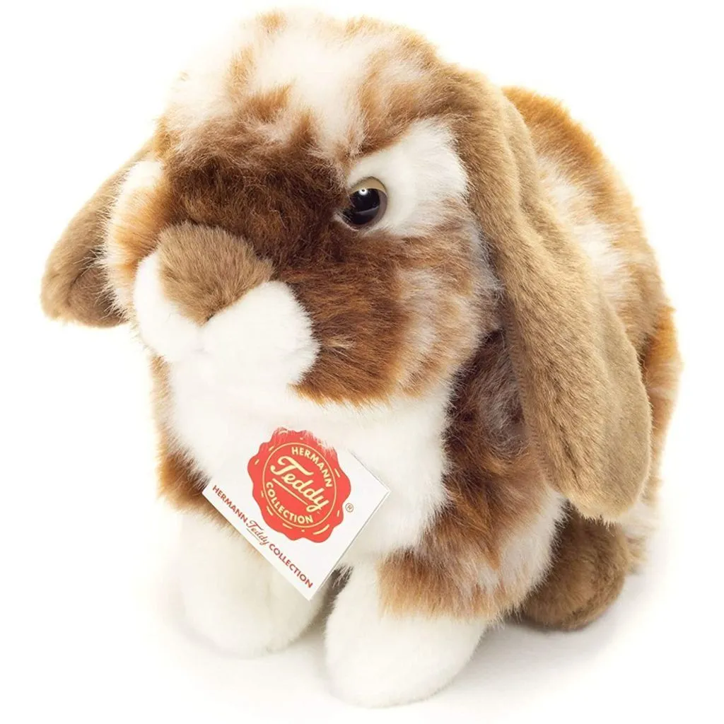 Іграшка м&#039;яка Кролик сидить темно-коричневий 20 см