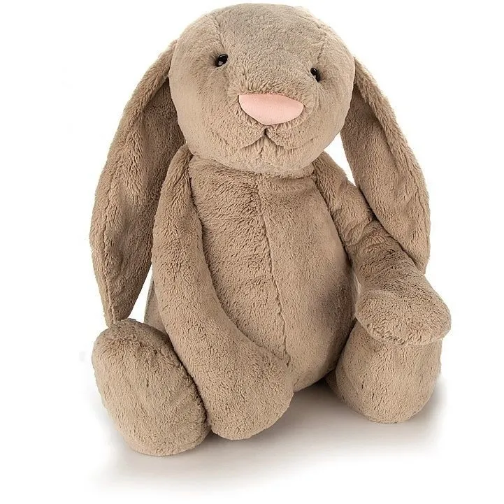 М&#039;яка іграшка Сором&#039;язливий Зайчик бежевий 108см Jelly Cat
