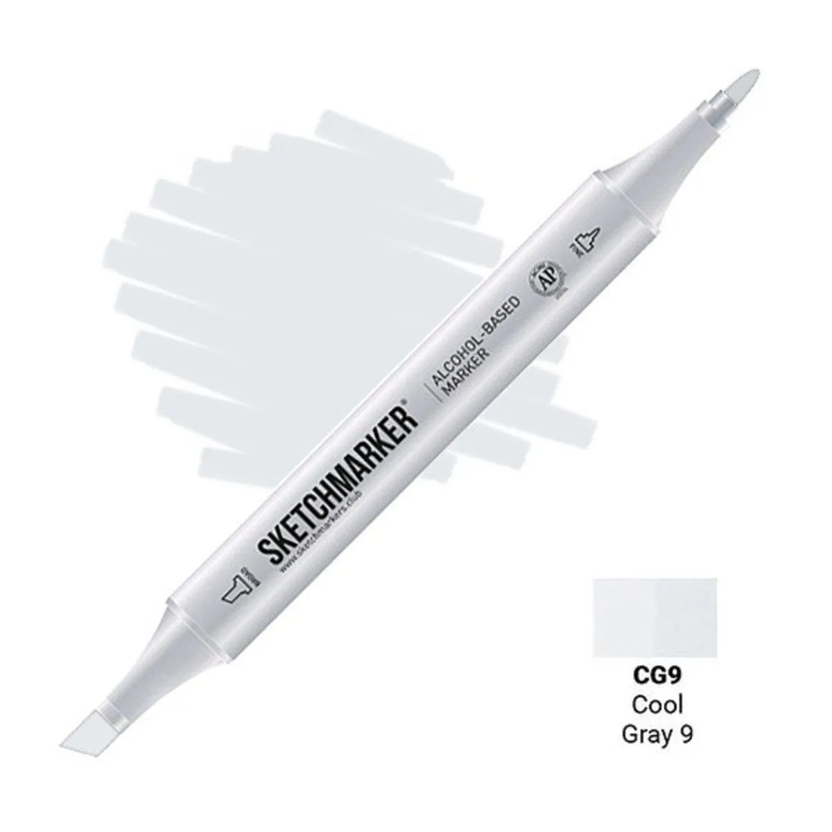 Маркер #eceeef, Цвет: Cool gray 9 (Прохладный серый 9), SM-CG09, SKETCHMARKER), SM
