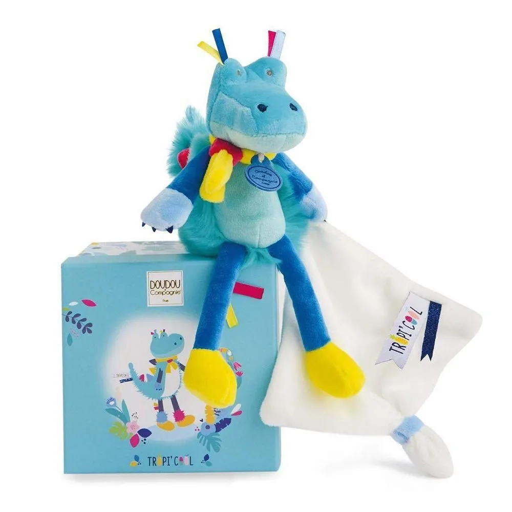 М&#039;яка іграшка Крокодил з хусточкою колекція Tropicool, 20см, DouDou