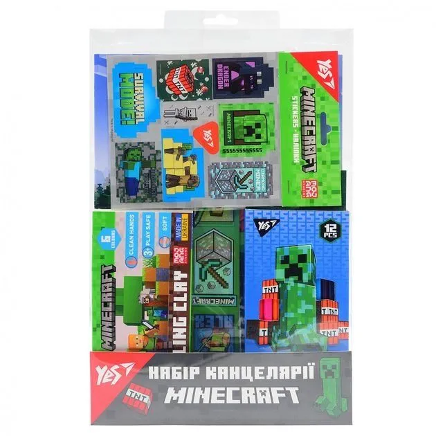Набір канцелярії Yes &quot;Minecraft&quot; 5 предметів