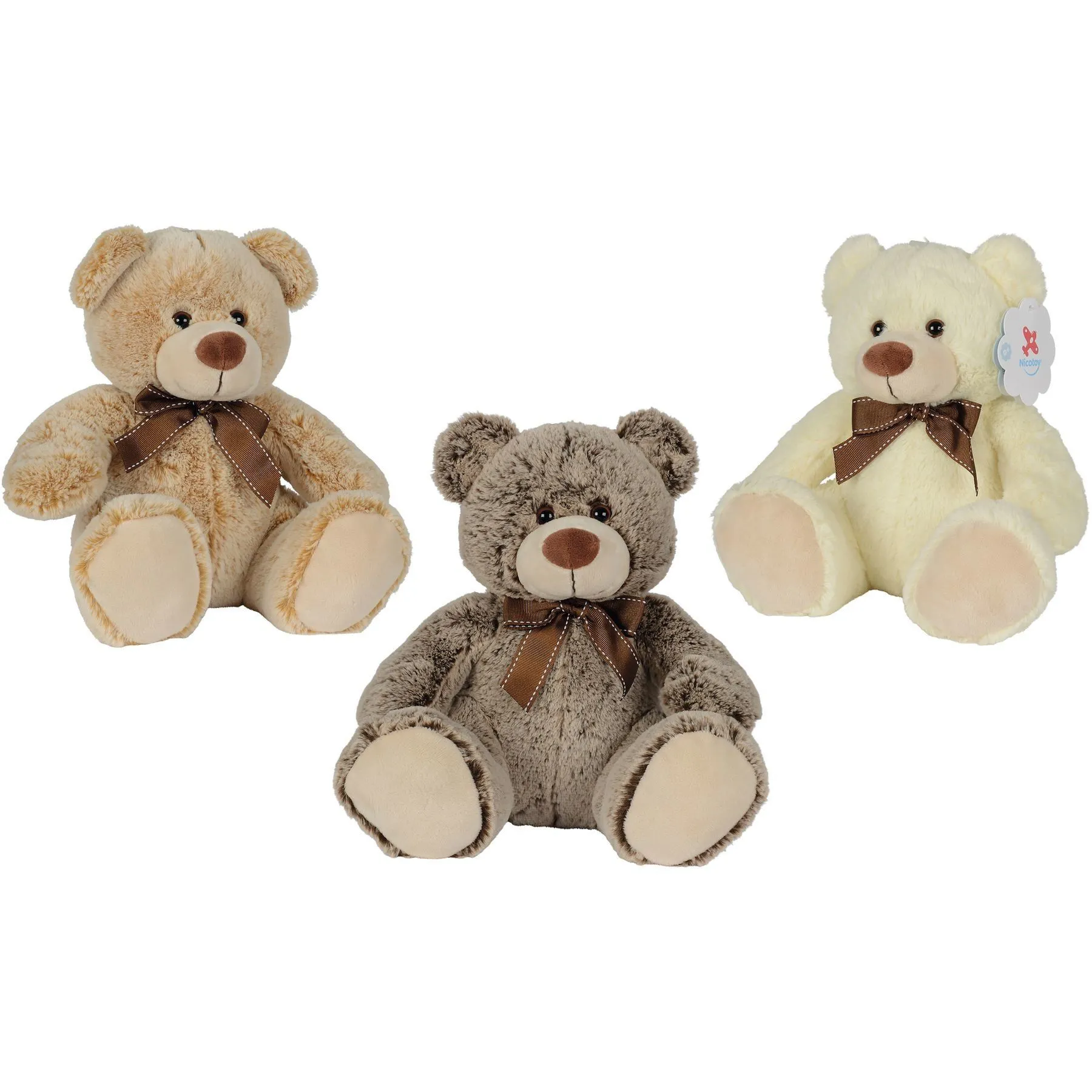 Плюшева іграшка Nicotoy &quot;Ведмежа&quot;, 28 см, 3 види, 0міс.+