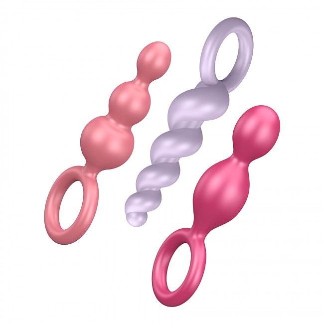 Набір анальних пробок Satisfyer Plugs colored (набір з 3)