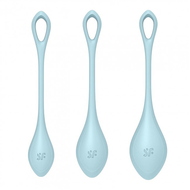 Набір йоні бусин Satisfyer Yoni Power 2 Світло-зелений, діаметр 2-2,5-3см, вага 22-44-73гр