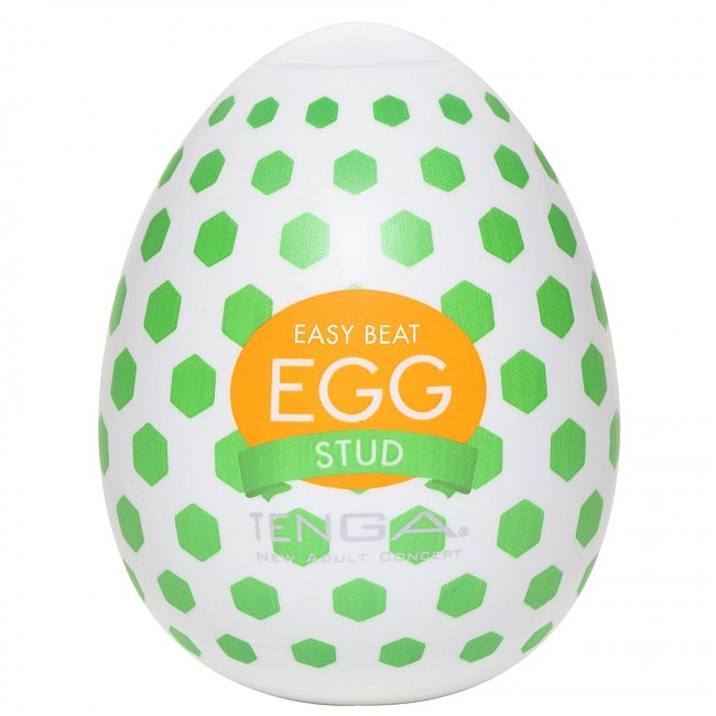 Мастурбатор-яйце Tenga Egg Stud з шестигранними виступами