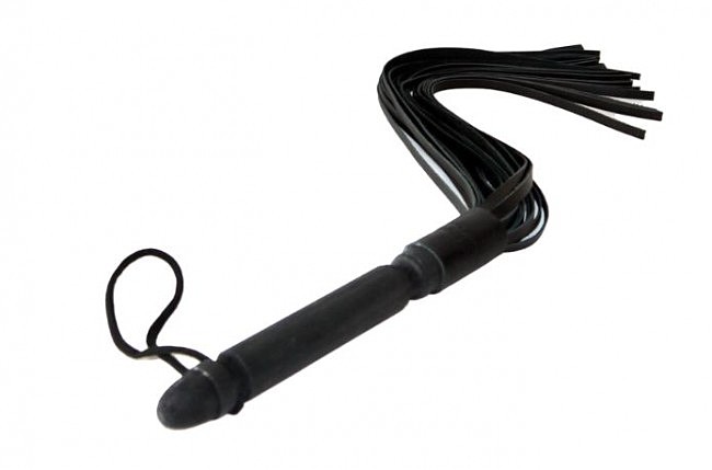 Шкіряний батіг (флогер) з дерев'яною ручкою, 24 хвоста