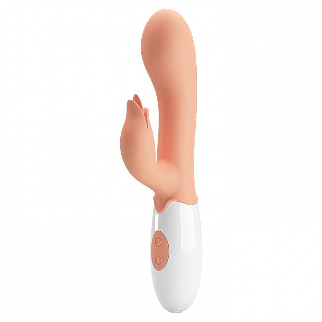 Вібратор-кролик Pretty Love Bloody Mary Вібратор Flesh, 30 режимів вібрації, 19,2 х 3,3 см