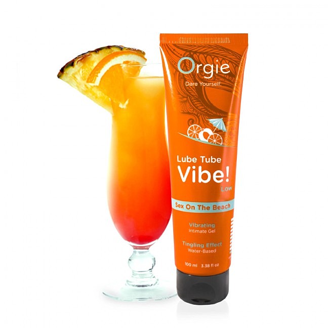 Збуджуючий їстівний лубрикант з ефектом вібрації коктейль СЕКС НА ПЛЯЖІ Orgie, 100 мл