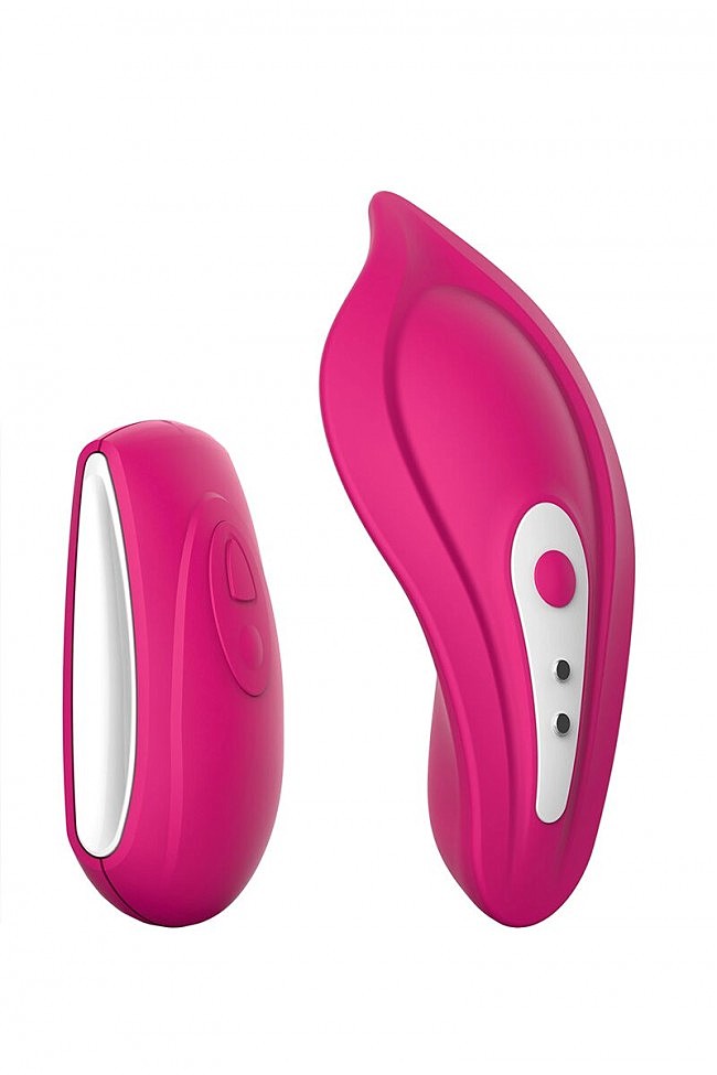 Вібратор в трусики Liebe Panty Vibe Recargable Cerise, нагрів до 39 C, пульт, трусики в комплекті