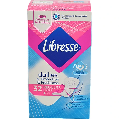 Прокладки щоденні Libresse Daily Fresh Normal Plus 32шт