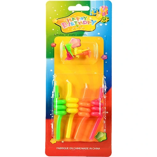 Свічки спіральні асорті 4шт.