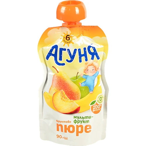 Пюре Агуня 90г мультифрукт
