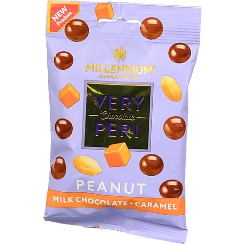 Драже Міленіум Very Peri арахіс у молочному шоколаді з солоною карамеллю 100г