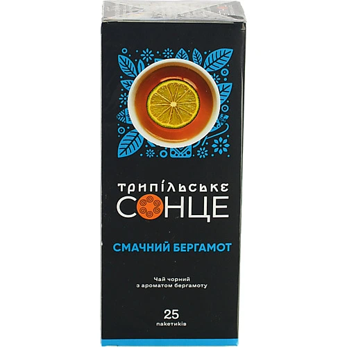 Чай [Смачний Бергамотk ТМ [Трипільське Сонцеk 25 пак1.5