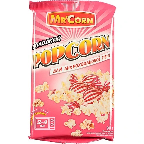 Попкорн солодкий для НВЧ Mc'Corn м/у 90г