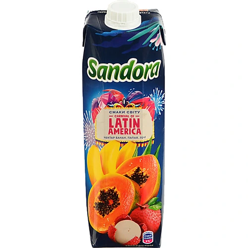 Нектар Сандора 0.95л банан папайя лічі