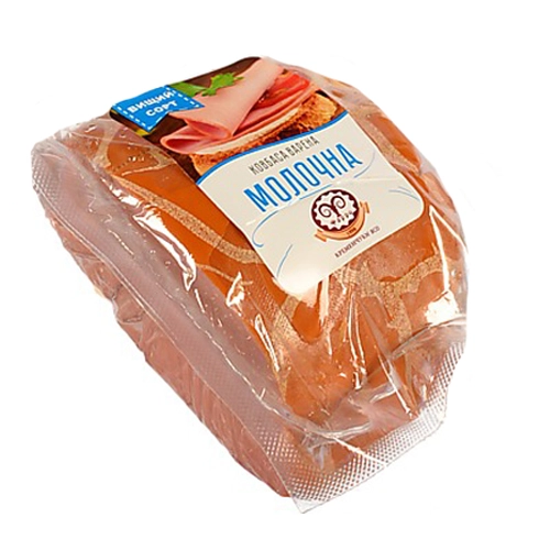 Ковбаса Фарро Молочна варена в текстильній упаковці порційна