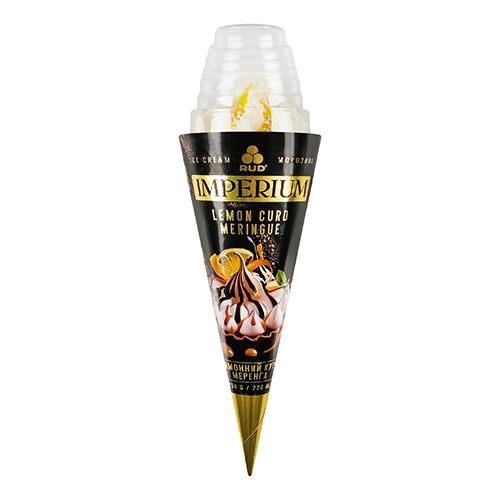 Морозиво Рудь 150г ріжок imperium лимонний курд меренга