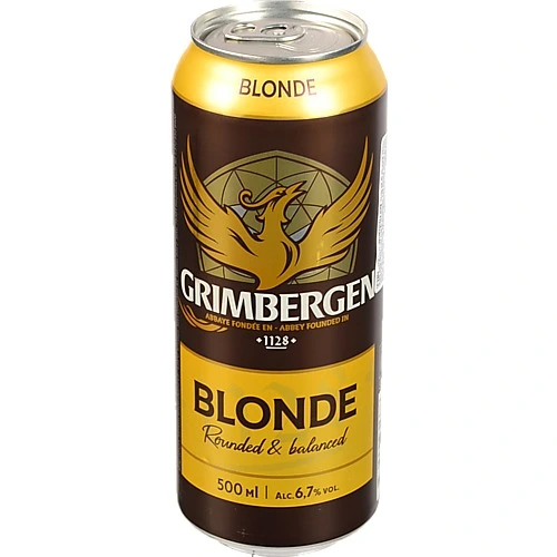 Пиво Grimbergen Blonde 0.5л 6.7% світле пастеризоване