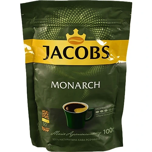 Кава Jacobs Monarch Gold розчинна сублімована 100г