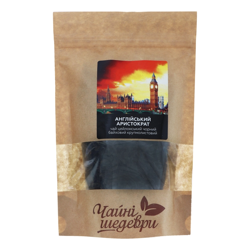 Чай чорний байховий цейлонський крупнолистовий Англійський аристократ Чайні шедеври д/п 50г