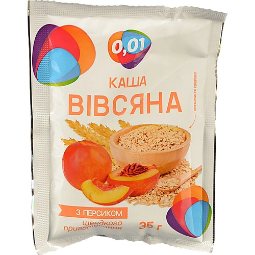 Каша вівсяна 0.01 35г персик