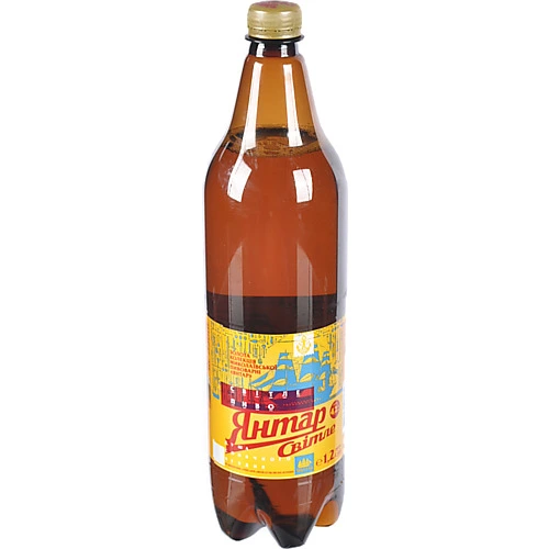 Пиво Янтар 1.2л світле пастеризоване