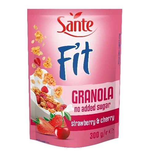 Гранола Sante 300г Fit полуниця вишня