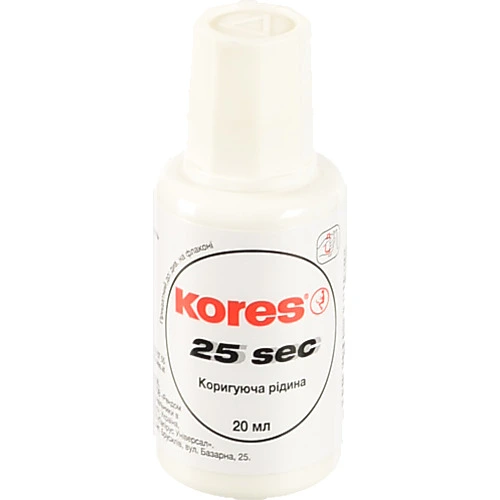 Коректор на спиртовій основі 25 секунд Kores 20 мл K66817