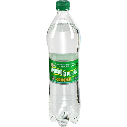 Вода мінеральна природна столова слабогазована Кривоозерська 1л