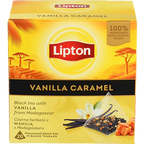 Чай Lipton 20п чорний vanilla caramel