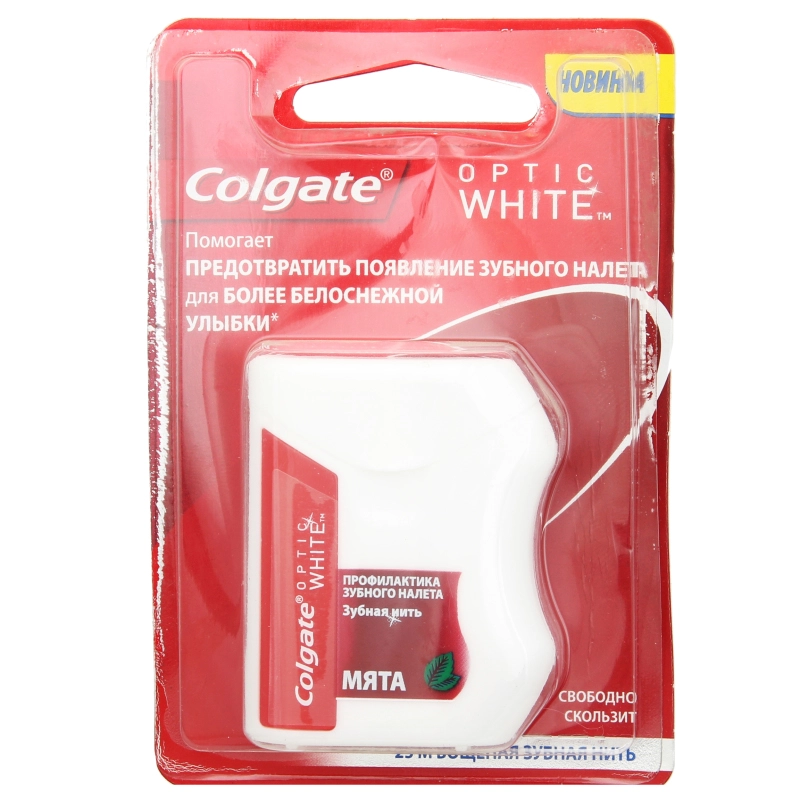 Зубна нитка Колгейт  оптік вайт