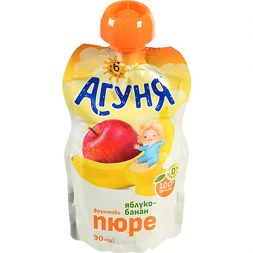 Пюре Агуня 90г яблуко банан