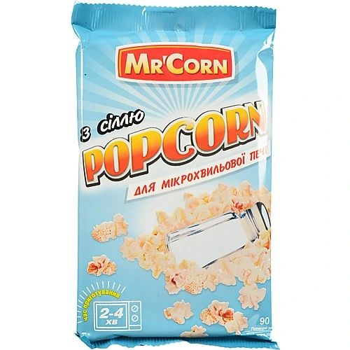Попкорн для мікроволнової печі з сіллю Mc'Corn 90г