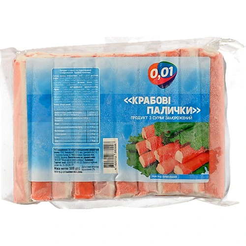 Крабові палички 0.01 500г