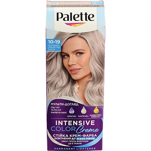 Крем-фарба для волосся Palette Intensive Color 10-19 Холодний світлий блонд