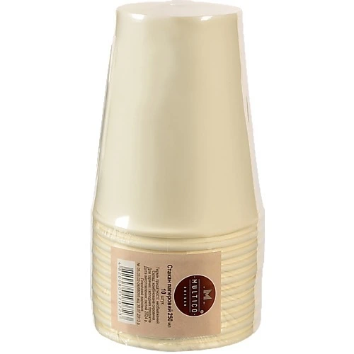 Склянка Multico 250мл (10шт, паперова упаковка)