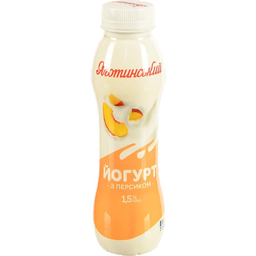 Йогурт питний Яготинський 1.5% Персик 270г