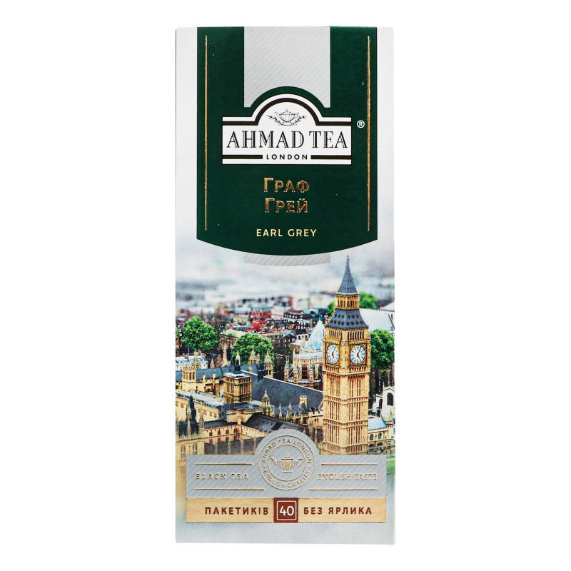 Чай Ахмад 40 пакетиків Earl Grey