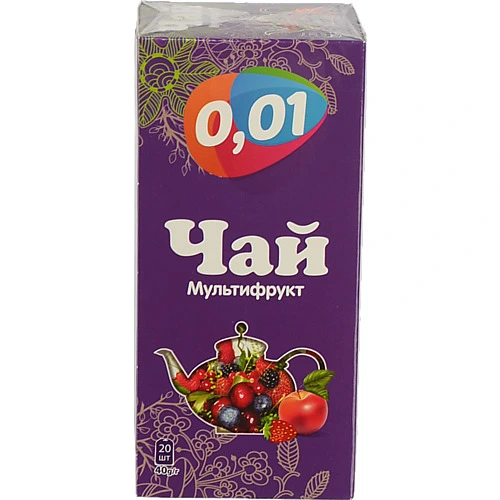Чай 0.01 20п мультифрукт