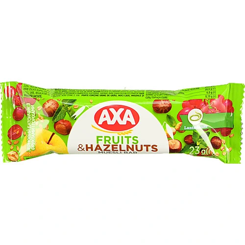 Батончик зерновий Fruits&Hazelnuts Axa м/у 23г