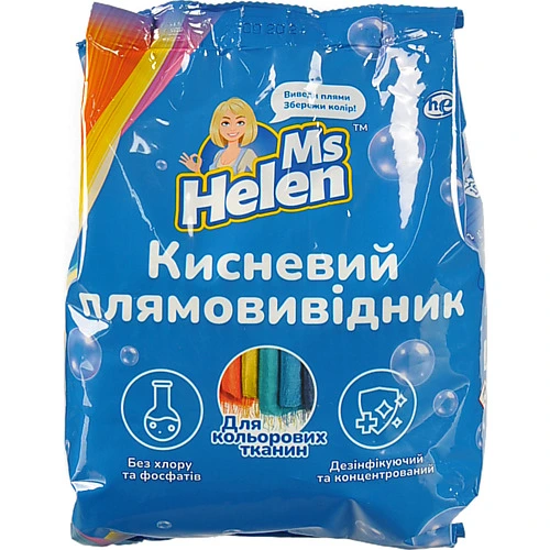 Плямовивідник кисневий Ms Helen 900г для кольорових речей