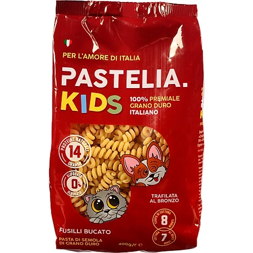 Макарони Pastelia Kids Fusilli Bucato 400г