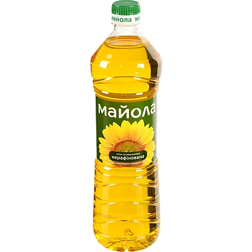 Олія соняшникова нерафінована Майола 0.85л