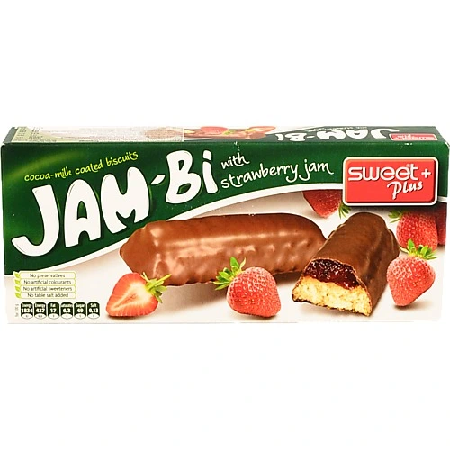 Печиво Sweet Plus 150г Jam-Bi полуниця