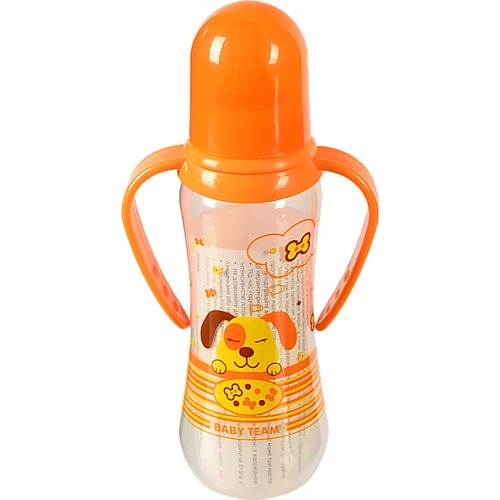 Пляшка для годування дитяча з латексною соскою 0+ Baby Team 250мл