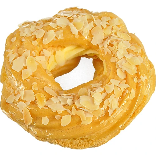 Тістечко 100г кільце заварне з французьким кремом