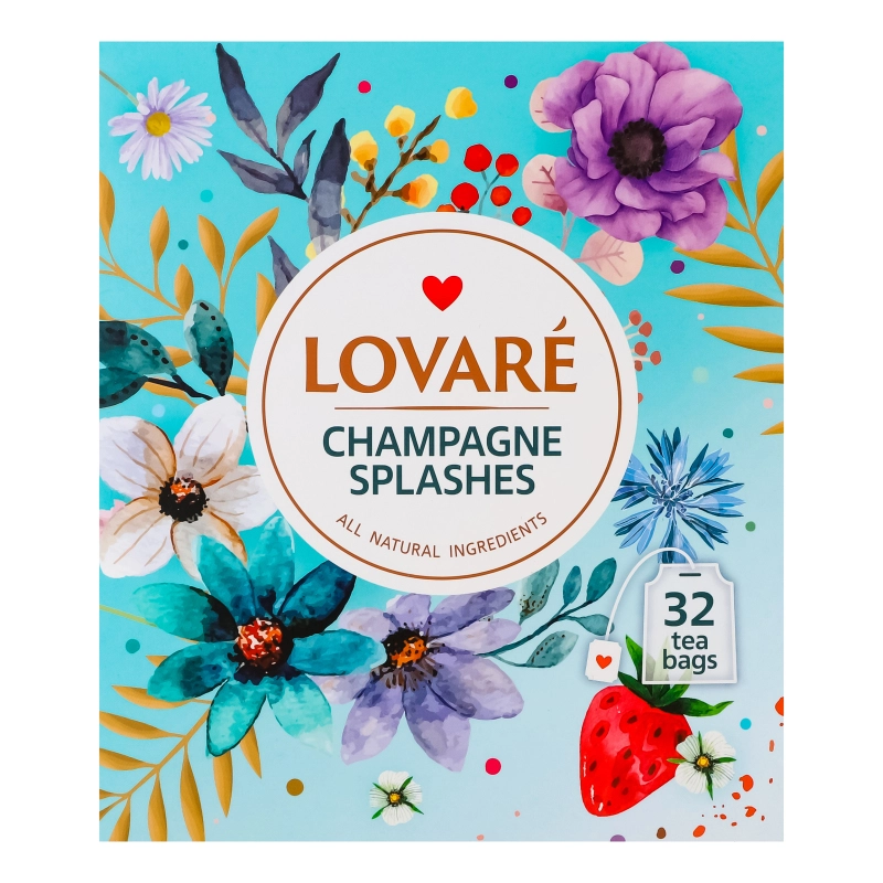 Чай Lovare [Бризки шампанськогоk 32 пакетики по 2г
