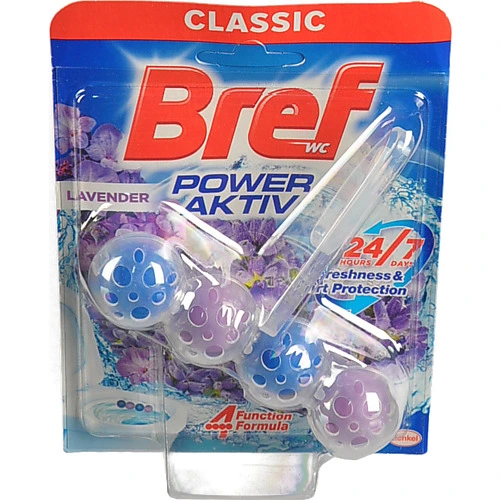 Засіб для чищення унітазу твердий блок Lavender Power Aktiv Classic Bref 50г